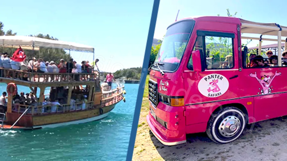 Cabrio Safari and Boat Trip on the Lake in Side