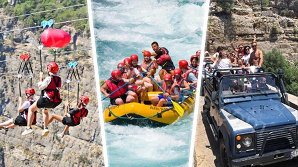 The World's Highest Zipline and Rafting in Side