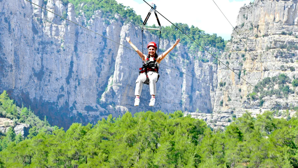 Side’den Dünyanın En Yüksek Zipline’ı ve Rafting 2