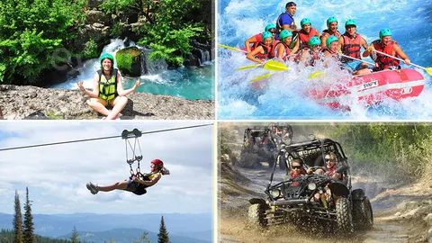 Side Kanyoning Rafting Zipline ve Buggy Safari 4’ü 1 Arada