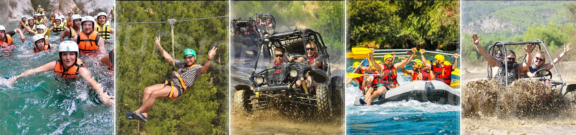 Kanyoning Rafting Zipline and Buggy Safari in Side 4 in 1