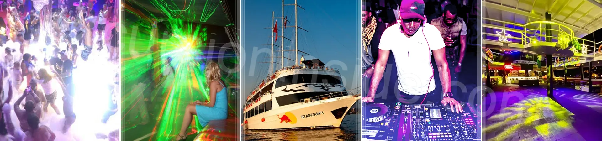 Night Party Boat in Side