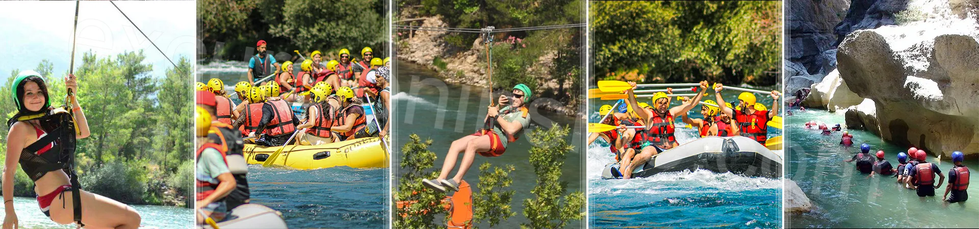 Rafting Zipline and Canyoning in Side 3 in 1