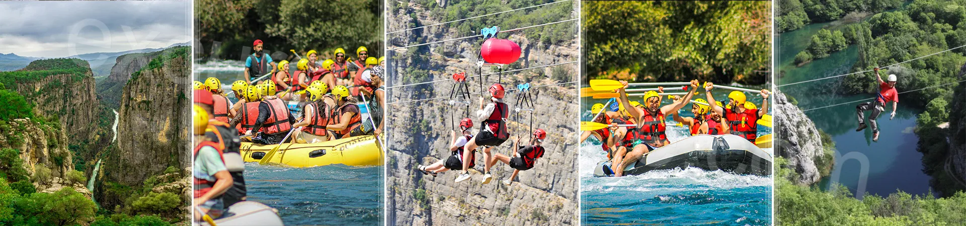 The World's Highest Zipline and Rafting in Side